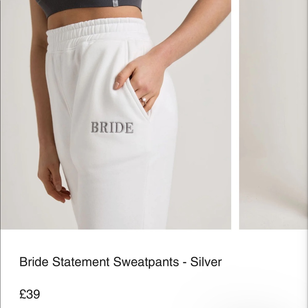 Six stories bride sweat pants size XS NWT